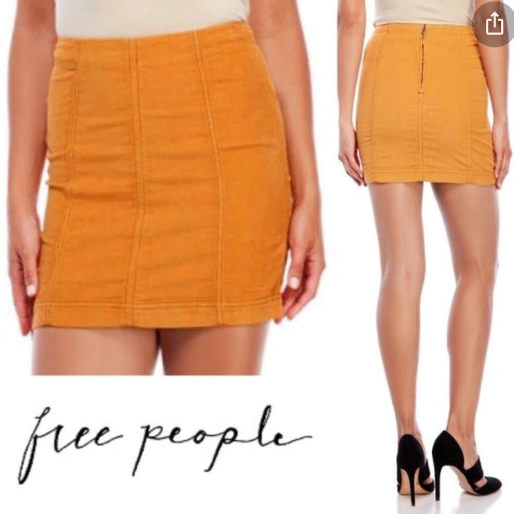 Free People Corduroy Skirt